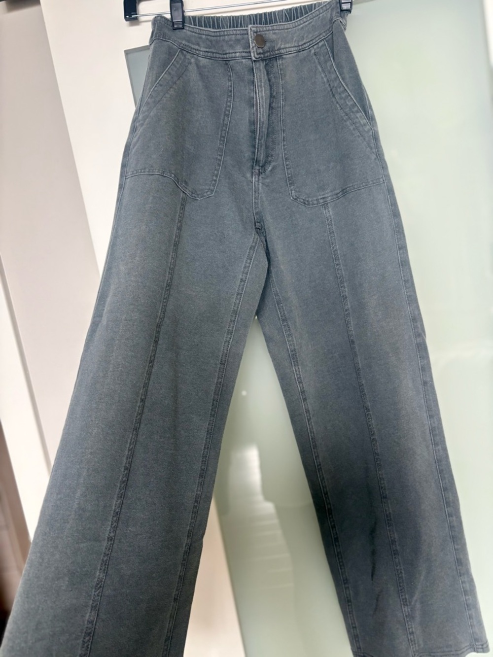 Millibon NEW Gray Wide-Leg Flare Jeans